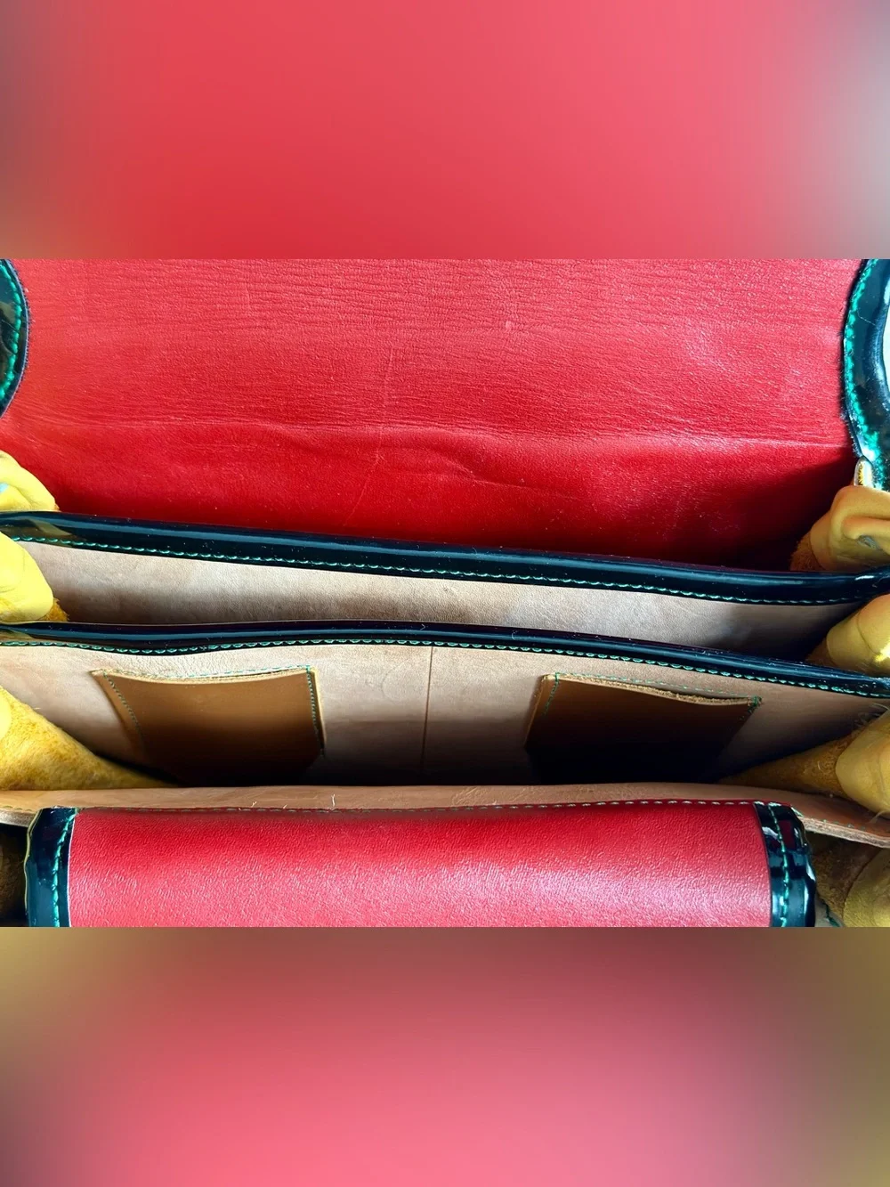 VTG Handcrafted Columbian Leather & Fur Carriel Bag | Luis J. Osorio | Jericó